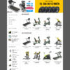 Mẫu website công cụ tập GYM